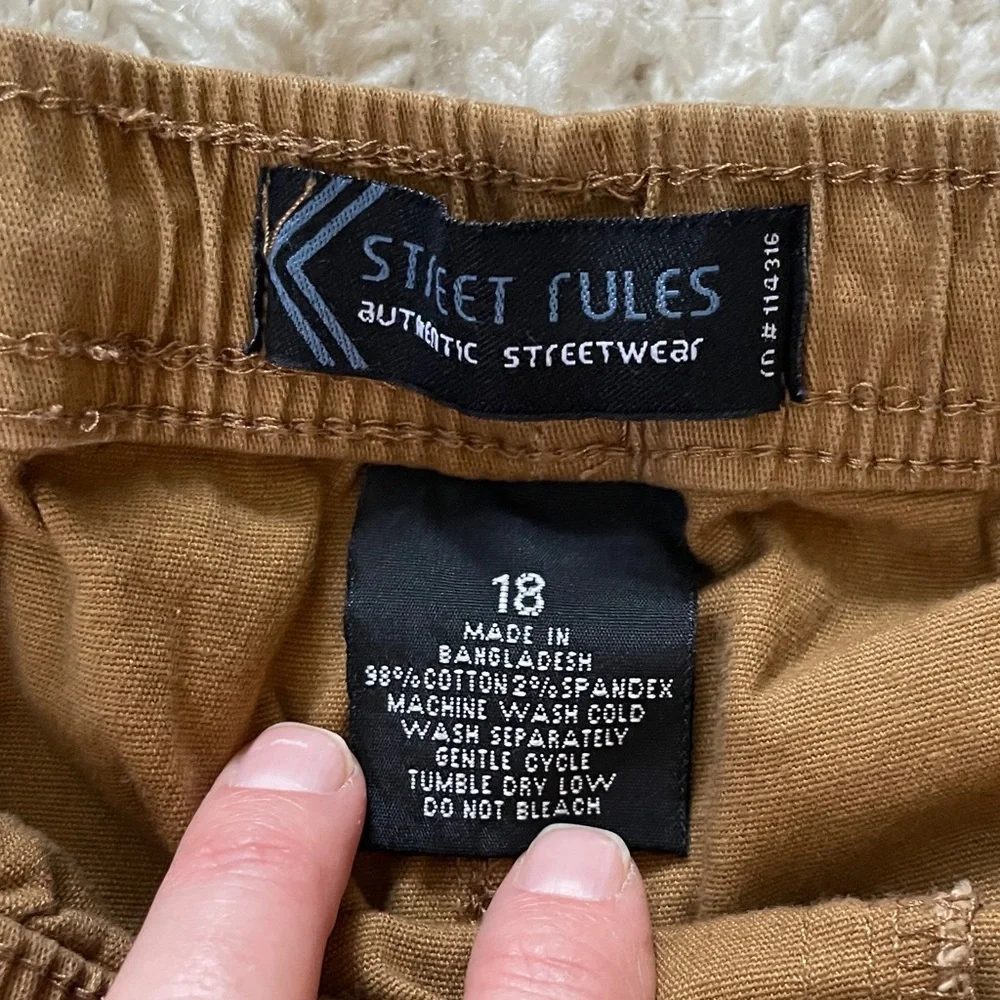 Kids Casual Brown‎ Drawstring Pants